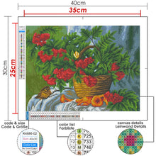 Lade das Bild in den Galerie-Viewer, Kreativset GOLDEN Diamond Painting zubehör bilder Weihnachten(Blumenkorb)