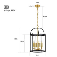 Lade das Bild in den Galerie-Viewer, Deckenleuchten Licht Erlebnisse Hängeleuchte Metall 8-flammig Hängelampe