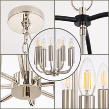 Lade das Bild in den Galerie-Viewer, Deckenleuchten Licht Erlebnisse Hängeleuchte Metall 8-flammig Hängelampe