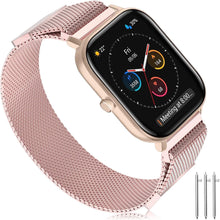 Lade das Bild in den Galerie-Viewer, GOLDEN Smartwatch mit Telefon Fitnessuhr Sportuhr für iOS und Android Smartwatch