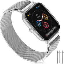 Lade das Bild in den Galerie-Viewer, GOLDEN Smartwatch mit Telefon Fitnessuhr Sportuhr für iOS und Android Smartwatch