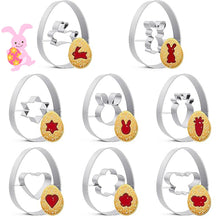 Lade das Bild in den Galerie-Viewer, Backform Plätzchen Ausstecher Ostern Keksausstecher 8 Stück Ausstechformen