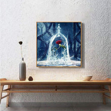 Lade das Bild in den Galerie-Viewer, Kreativset GOLDEN Diamond Painting zubehör bilder Weihnachten (Rose und Wasser)