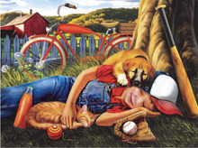 Lade das Bild in den Galerie-Viewer, Kreativset GOLDEN Diamond Painting zubehör bilder Weihnachten ( Juge und Hund)