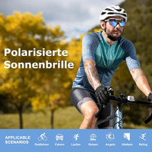 Lade das Bild in den Galerie-Viewer, GOLDEN Sonnenbrille Schutzbrille Sportbrille Fahrradbrille Brille UV 400