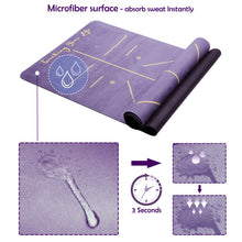 Lade das Bild in den Galerie-Viewer, GOLDEN® Yogamatte rutschfest aus Kautschuk XL groß 4mm Dicke 183cm Länge Align