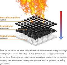 Lade das Bild in den Galerie-Viewer, GOLDEN Grillhandschuhe Grillhandschuhe hitzebeständig feuerfeste Kochhandschuhe für Grill BBQ