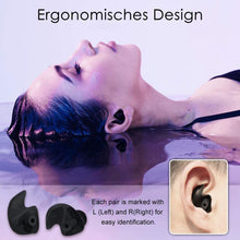 Lade das Bild in den Galerie-Viewer, GOLDEN Schwimm-Ohrstöpsel 3 Paar wasserdichte wiederverwendbare weiche Silikon Ohrstöpsel