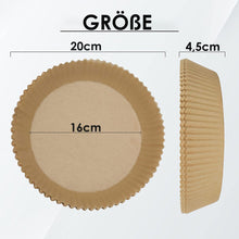 Lade das Bild in den Galerie-Viewer, GOLDEN Backpapier fettabsorbierendes Papier für Heißluftfritteuse, Wasserdicht Ölfest