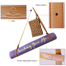 Lade das Bild in den Galerie-Viewer, GOLDEN® Yogamatte rutschfest aus Kautschuk XL groß 4mm Dicke 183cm Länge Align