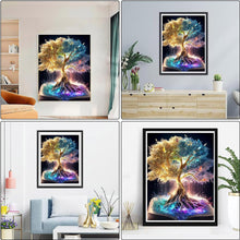 Lade das Bild in den Galerie-Viewer, GOLDEN Kreativset Diamond Painting zubehör bilder(Baum des Lebens)