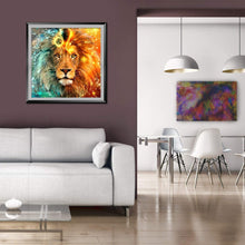 Lade das Bild in den Galerie-Viewer, GOLDEN Kreativset Diamond Painting zubehör bilder Weihnachten( Löwe)