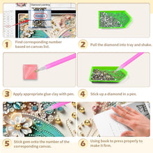 Lade das Bild in den Galerie-Viewer, Kreativset Diamond Painting zubehör bilder Weihnachten geformte Diamanten 35x35cm