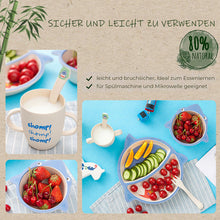 Lade das Bild in den Galerie-Viewer, Kindergeschirr-Set Kindergeschirr-Set 5 Teile aus Bambusfaser und Maisstärke, Teller