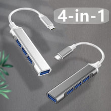 Lade das Bild in den Galerie-Viewer, Typ C C-Hub High Speed 4 Port Multi Splitter Adapter Computer-Adapter
