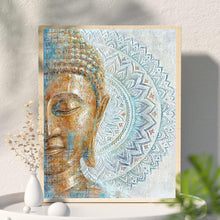 Lade das Bild in den Galerie-Viewer, Kreativset GOLDEN Diamond Painting zubehör bilder Weihnachten ( Buddha-Statue)