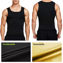 Lade das Bild in den Galerie-Viewer, GOLDEN Schwitzanzug abnehmen Weste Herren Sauna Tank Top Taille Trainer Schwitzweste
