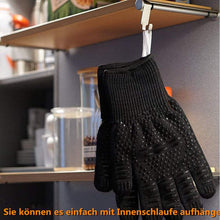 Lade das Bild in den Galerie-Viewer, GOLDEN Grillhandschuhe Grillhandschuhe hitzebeständig feuerfeste Kochhandschuhe für Grill BBQ