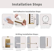 Lade das Bild in den Galerie-Viewer, GOLDEN Küchenrollenhalter Küchenrollenhalter Ohne Bohren, Edelstahl 304 Papierhandtuchhalter