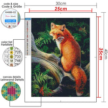 Lade das Bild in den Galerie-Viewer, Kreativset GOLDEN Diamond Painting zubehör bilder Weihnachten ( 30x40cm Fuchs)