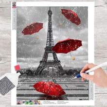 Lade das Bild in den Galerie-Viewer, GOLDEN Kreativset Diamond Painting zubehör bilder Weihnachten( Eiffelturm)