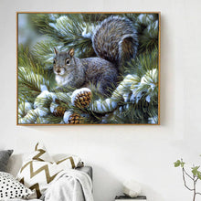 Lade das Bild in den Galerie-Viewer, Kreativset GOLDEN Diamond Painting Wandspiegel Rund Acryl