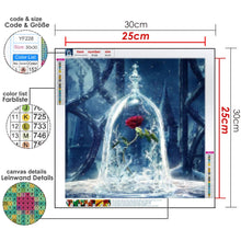 Lade das Bild in den Galerie-Viewer, Kreativset GOLDEN Diamond Painting zubehör bilder Weihnachten (Rose und Wasser)