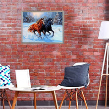 Lade das Bild in den Galerie-Viewer, GOLDEN Gemälde Diamond Painting zubehör bilder Weihnachten 30 x 40cm (Pferd)