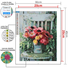 Lade das Bild in den Galerie-Viewer, Kreativset GOLDEN Diamond Painting zubehör bilder Weihnachten( Stuhl und Vase)
