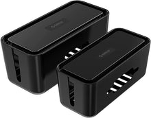 Lade das Bild in den Galerie-Viewer, KabelmanagementBoxKits Steckdosenleiste mit HandyTabletHalter
