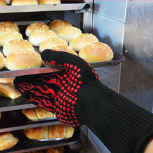 Lade das Bild in den Galerie-Viewer, GOLDEN Grillhandschuhe Grillhandschuhe hitzebeständig feuerfeste Kochhandschuhe für Grill BBQ
