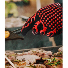 Lade das Bild in den Galerie-Viewer, GOLDEN Grillhandschuhe Grillhandschuhe hitzebeständig feuerfeste Kochhandschuhe für Grill BBQ
