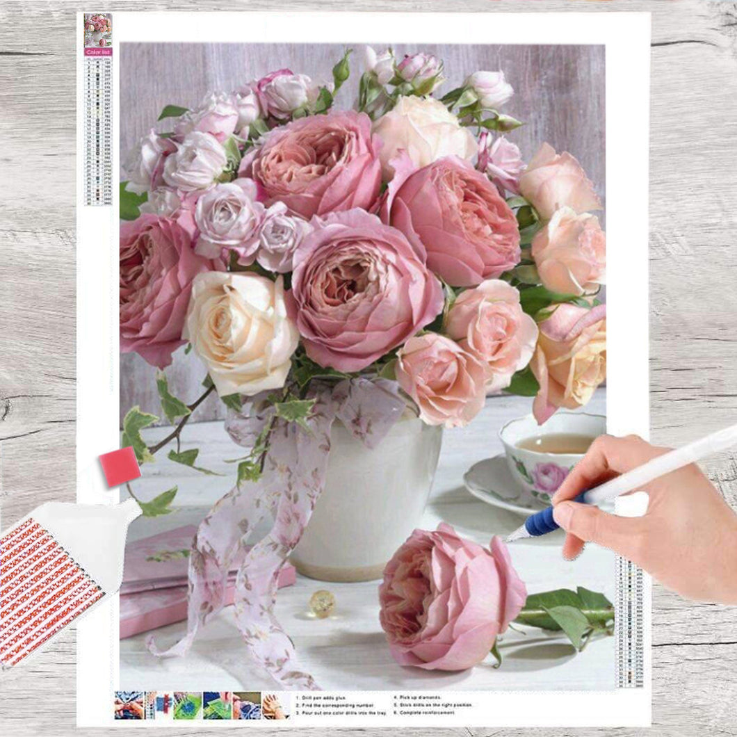 GOLDEN Kreativset GOLDEN Diamond Painting zubehör bilder Weihnachten (Tisch und Vase)