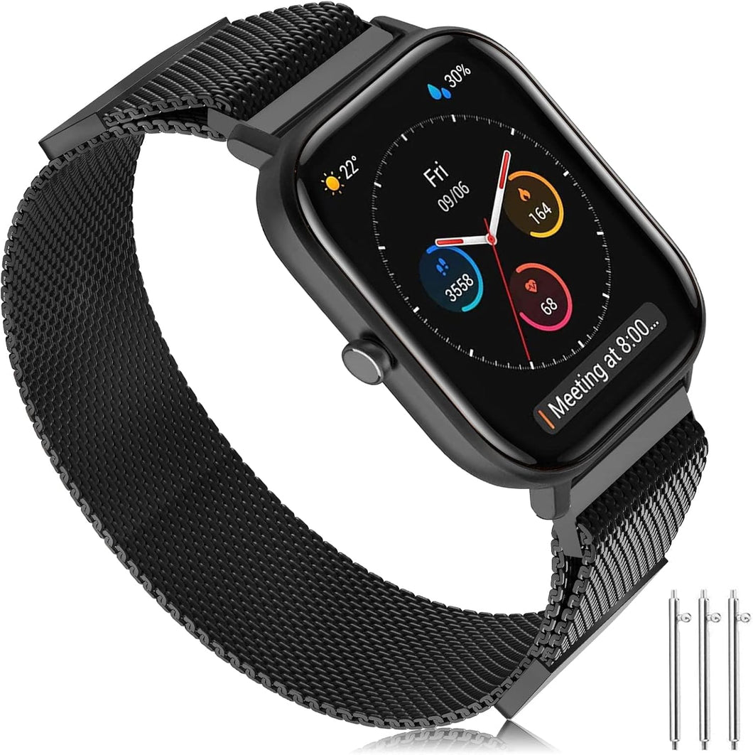 GOLDEN Smartwatch mit Telefon Fitnessuhr Sportuhr für iOS und Android Smartwatch