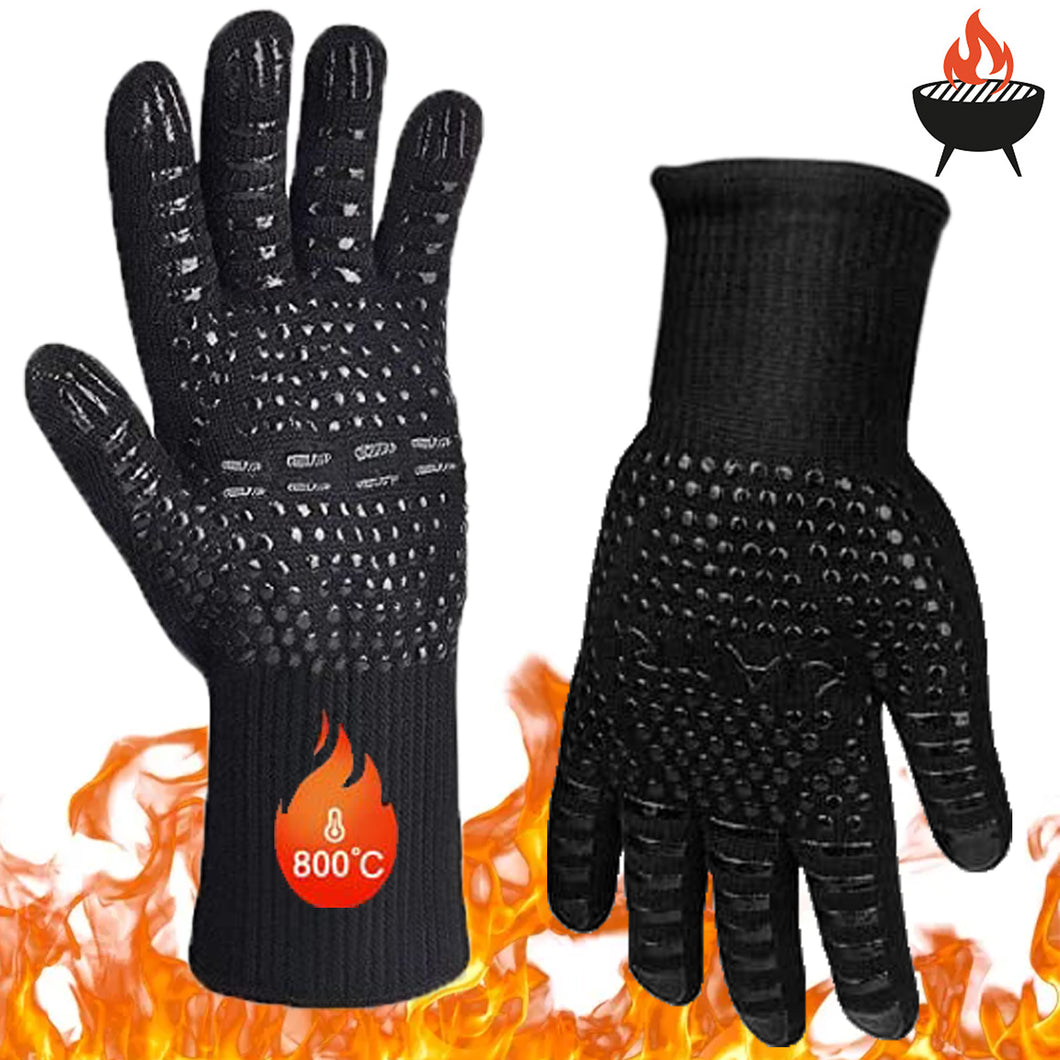 GOLDEN Grillhandschuhe Grillhandschuhe hitzebeständig feuerfeste Kochhandschuhe für Grill BBQ