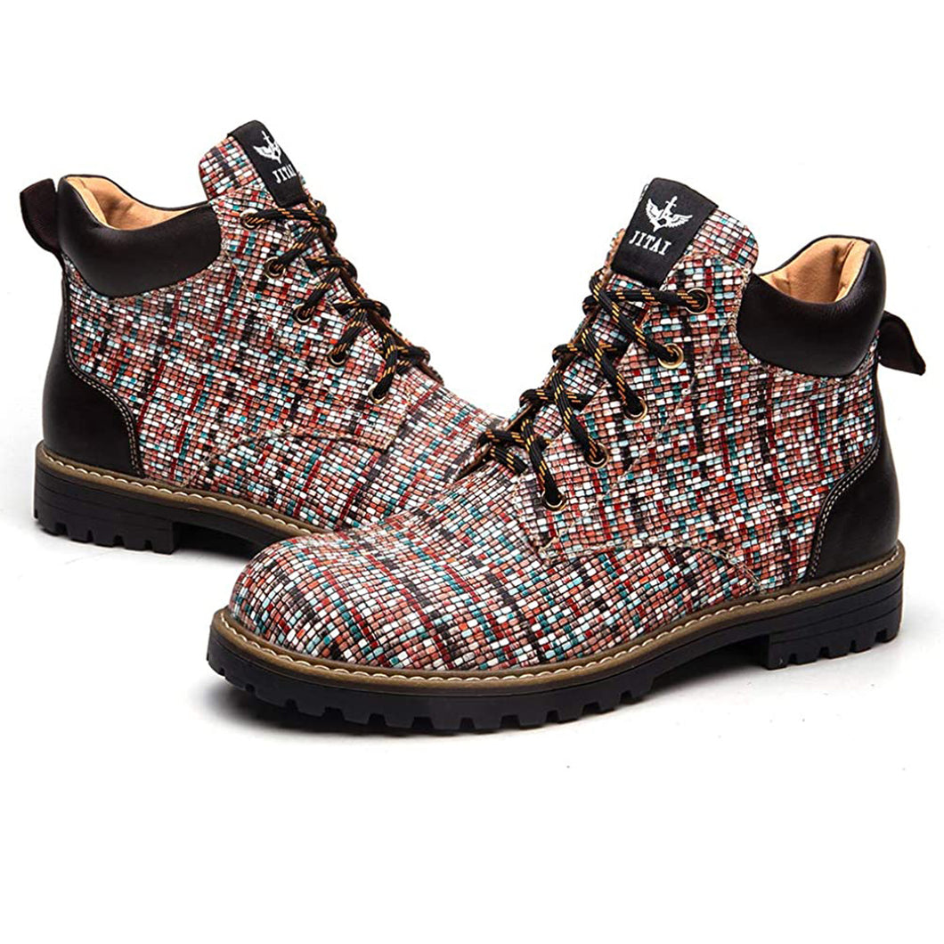 GOLDEN Winterstiefel Herren Schnürung Lässige Herrenstiefel Outdoorwinterstiefel