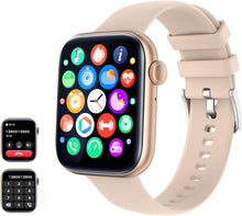 Lade das Bild in den Galerie-Viewer, GOLDEN Smartwatch mit Telefon Fitnessuhr Sportuhr für iOS und Android Smartwatch
