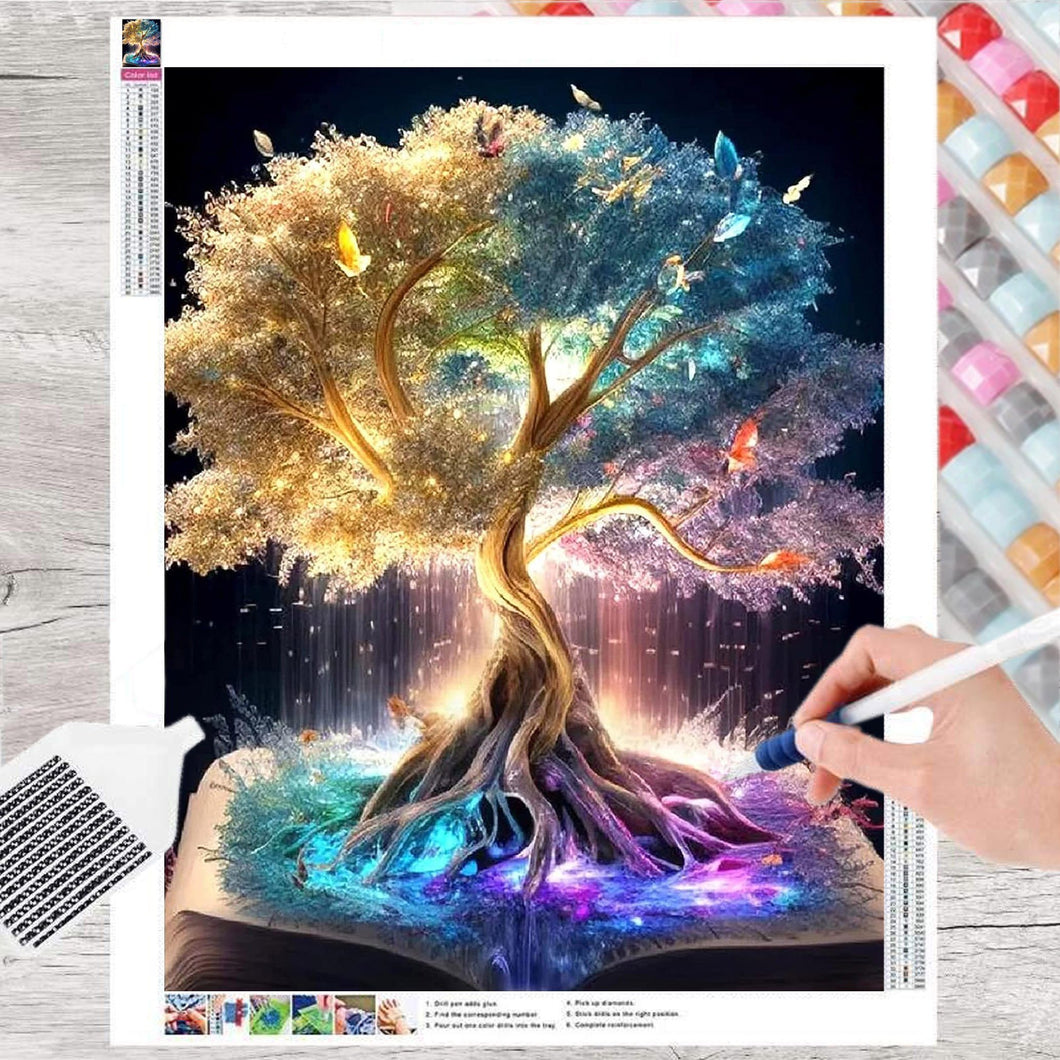 GOLDEN Kreativset Diamond Painting zubehör bilder(Baum des Lebens)