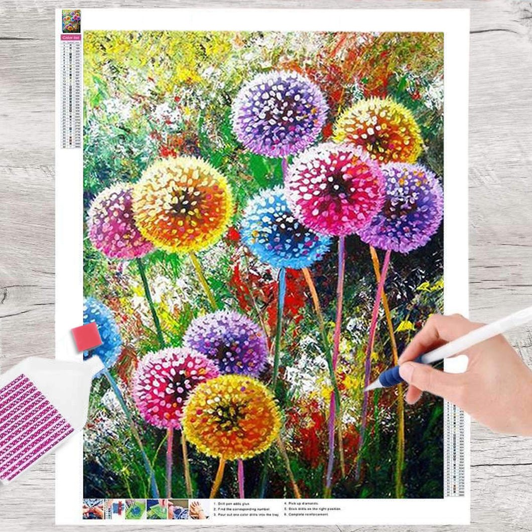 GOLDEN KreativsetDiamond Painting zubehör bilder Weihnachten(Puschblumen)
