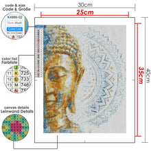 Lade das Bild in den Galerie-Viewer, Kreativset GOLDEN Diamond Painting zubehör bilder Weihnachten ( Buddha-Statue)
