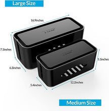 Lade das Bild in den Galerie-Viewer, KabelmanagementBoxKits Steckdosenleiste mit HandyTabletHalter
