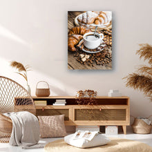 Lade das Bild in den Galerie-Viewer, Kreativset GOLDEN Diamond Painting zubehör bilder Weihnachten ( Kaffee Frühstück)

