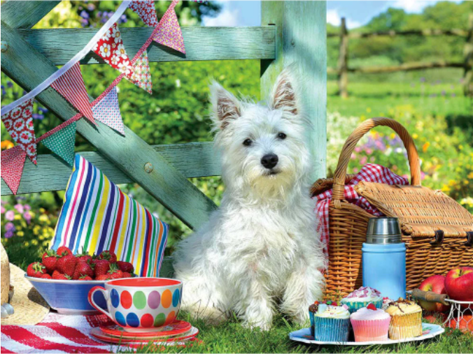 Kreativset GOLDEN Diamond Painting zubehör bilder Weihnachten ( kleiner Hund)