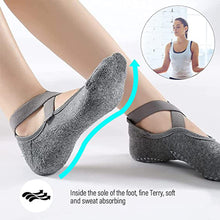 Lade das Bild in den Galerie-Viewer, GOLDEN Sportsocken rutschfeste Socken Damen für Yoga Pilates Tanz Ballet mit Griffen
