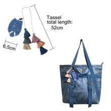 Lade das Bild in den Galerie-Viewer, Schlüsselquaste GOLDEN Polyester Seide Quaste Pinsel AnhängerGOLDEN Tasche Charm Satin Tassel Troddel Erkenntnisse Handgemachte Handwerk (Color : See Blau)
