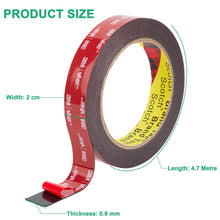 Lade das Bild in den Galerie-Viewer, 3M VHB Doppelseitiges Klebeband, Doppelklebeband Extra Stark
