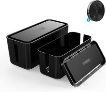 Lade das Bild in den Galerie-Viewer, KabelmanagementBoxKits Steckdosenleiste mit HandyTabletHalter
