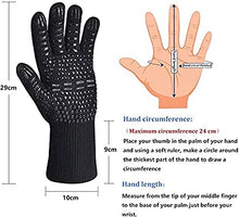 Lade das Bild in den Galerie-Viewer, GOLDEN Grillhandschuhe Grillhandschuhe hitzebeständig feuerfeste Kochhandschuhe für Grill BBQ
