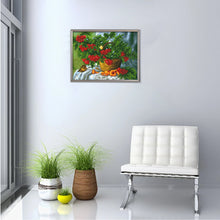 Lade das Bild in den Galerie-Viewer, Kreativset GOLDEN Diamond Painting zubehör bilder Weihnachten(Blumenkorb)
