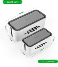 Lade das Bild in den Galerie-Viewer, KabelmanagementBoxKits Steckdosenleiste mit HandyTabletHalter
